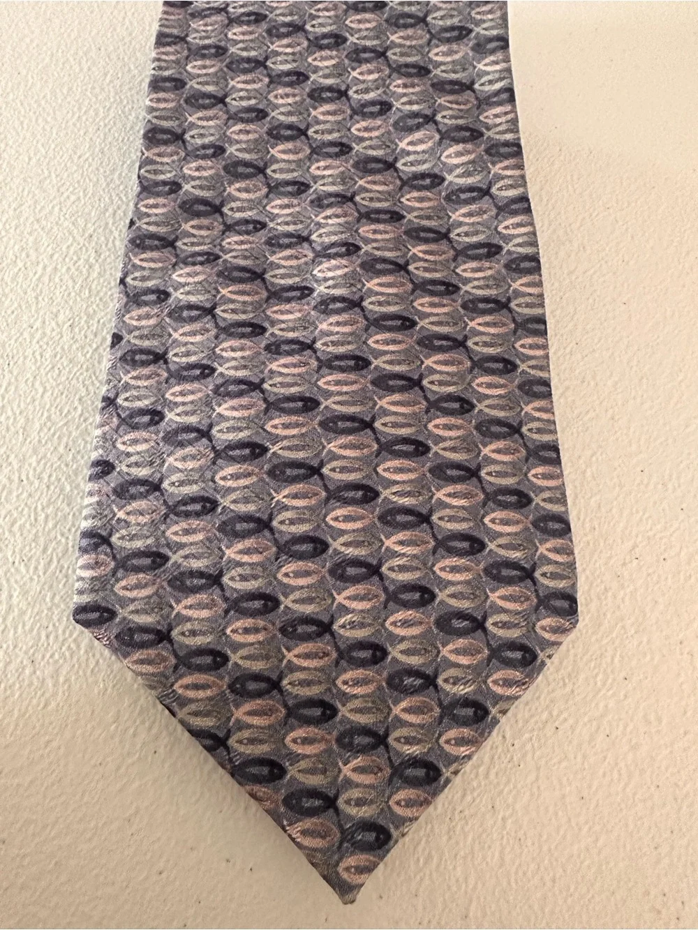 Others Follow Christians Closet Silk Tie in Blue and Pink